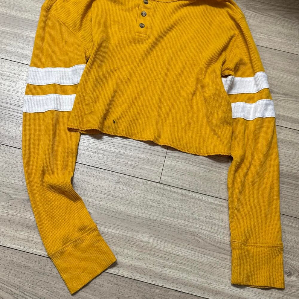 No-brand Women's Yellow Crop-top